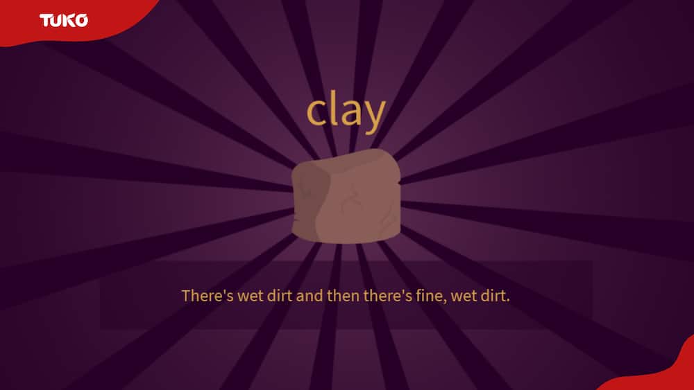 A screeshot of the 'clay' item in Little Alchemy 2.