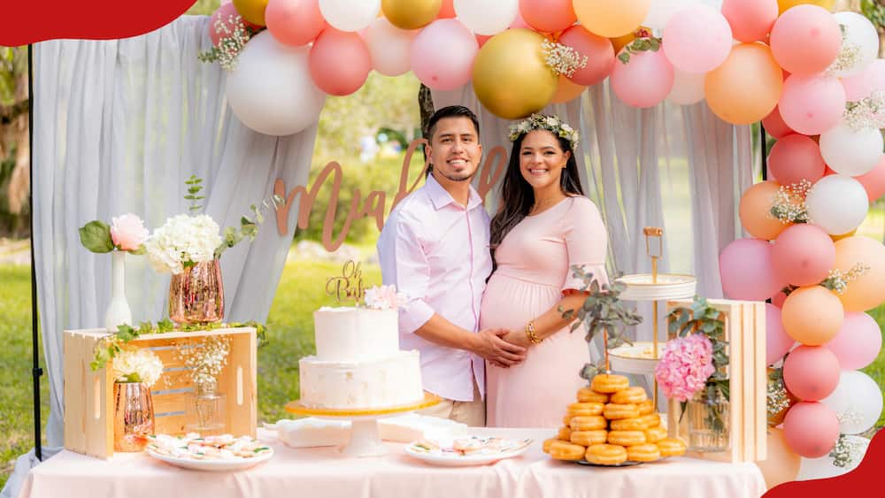 A couple's baby shower