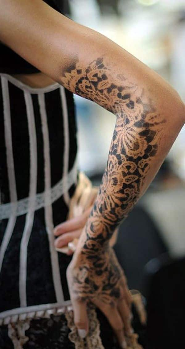 lace tattoo