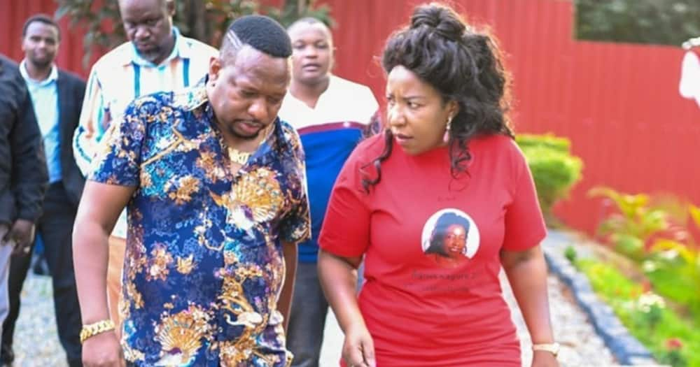 Former Nairobi governor Mike Sonko and Agnes Kagure.