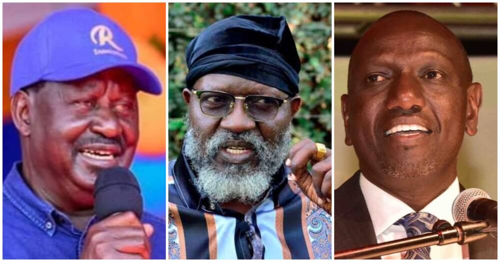 Raila Odinga, Wajackoyah and William Ruto.