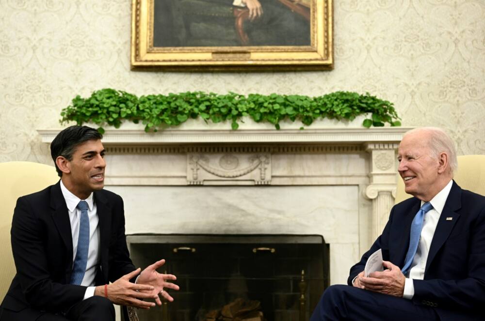 Joe Biden and Rishi Sunak met in the Oval Office for the UK prime minister's first Washington summit