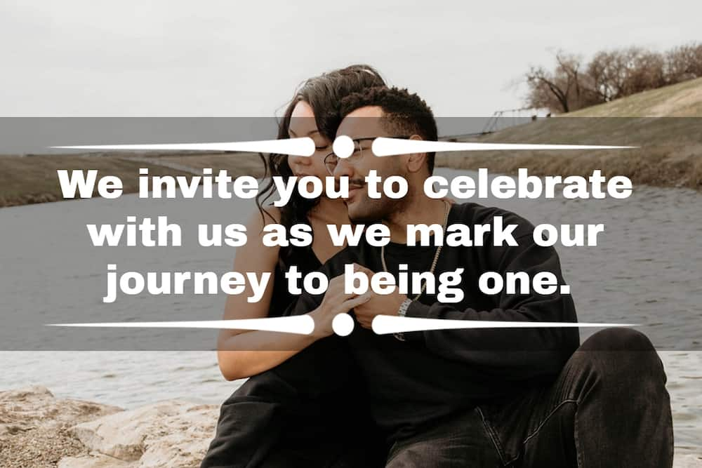 Engagement invitation message