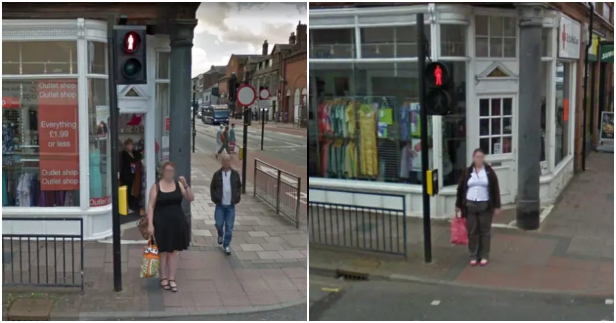 "One in a billion chance: Mother captured on Google Maps at same spot twice