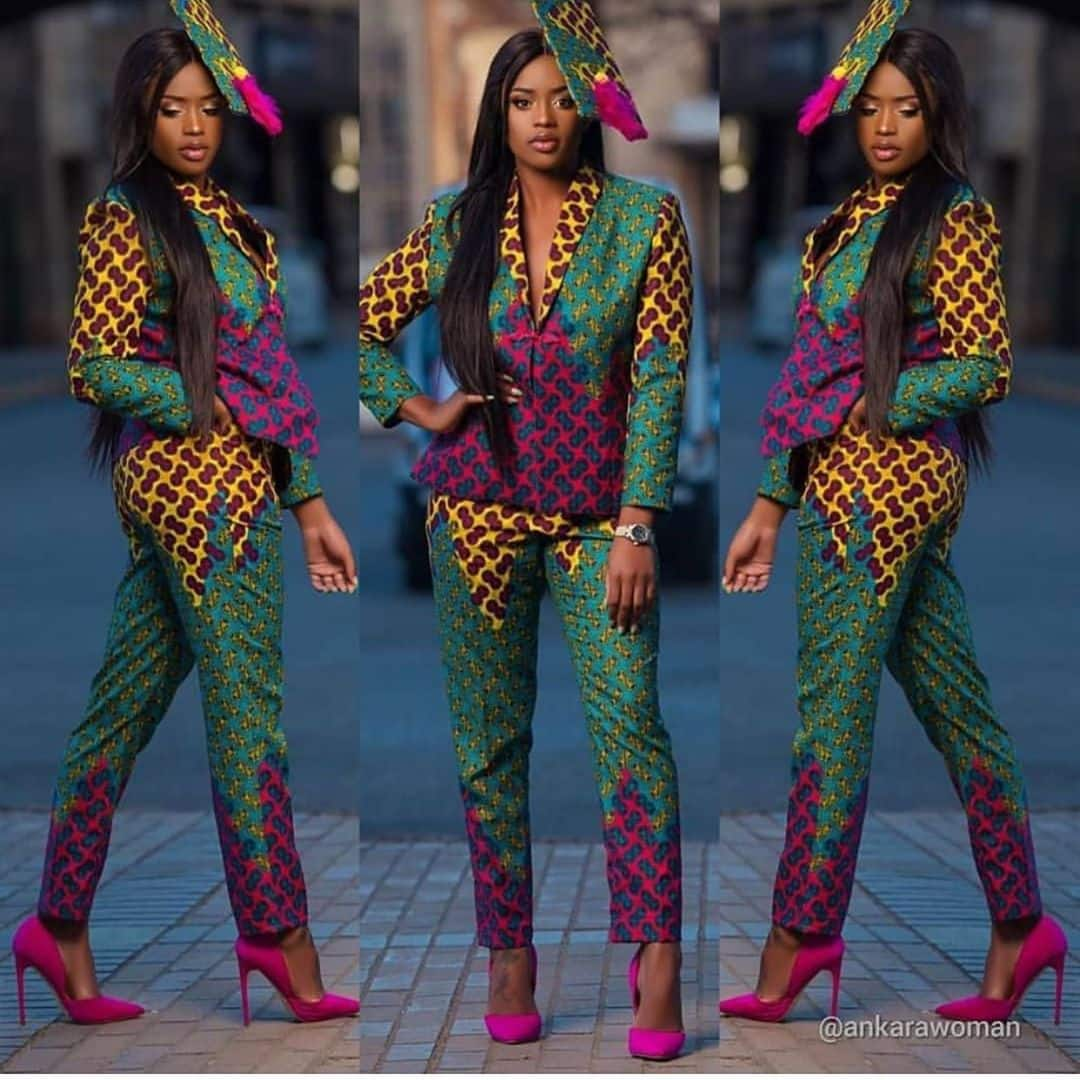 Kitenge trouser 2025 suit designs