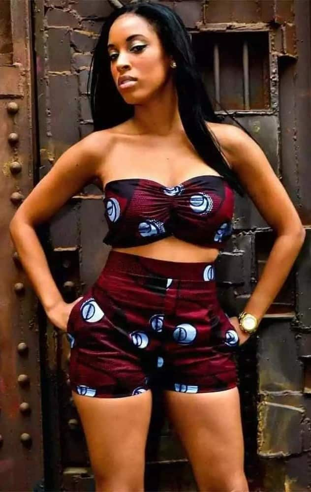 High-waist Ankara shorts and tops for ladies: 20 latest styles