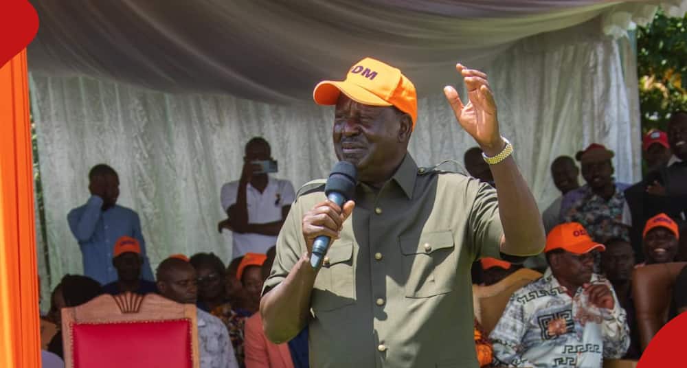 Azimio leader Raila Odinga. He said IEBC servers will be opened.