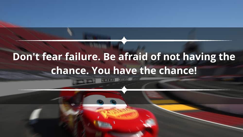 Lightning McQueen quotes about life