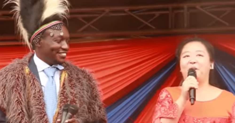 Simba Arati's Chinese Wife Kwamboka Campaigns for Her Husband in Fluent Ekegusii.