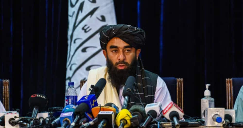 Taliban spokesman Zabiullah Mujahid. Photo: Getty Images.