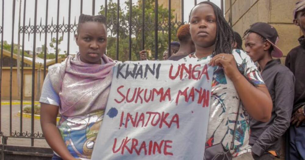 Kenyans protest over high food prices.