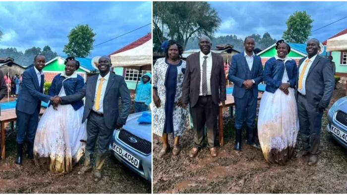 "Mudly in Love": Photo of Newly Wed Kalenjin Bride in Soiled Gown Amazes Kenyans