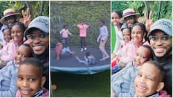 Janet Mbugua, Grace Msalame's Kids Hangout with Their Dads Ndichu Twin Brothers in Rare Pics