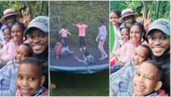 Janet Mbugua, Grace Msalame's Kids Hangout with Their Dads Ndichu Twin Brothers in Rare Pics