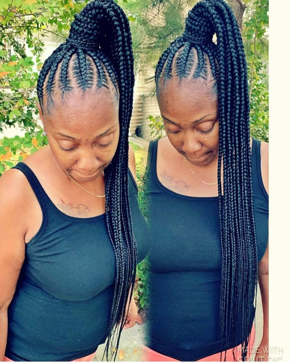 How to pack braids into different styles