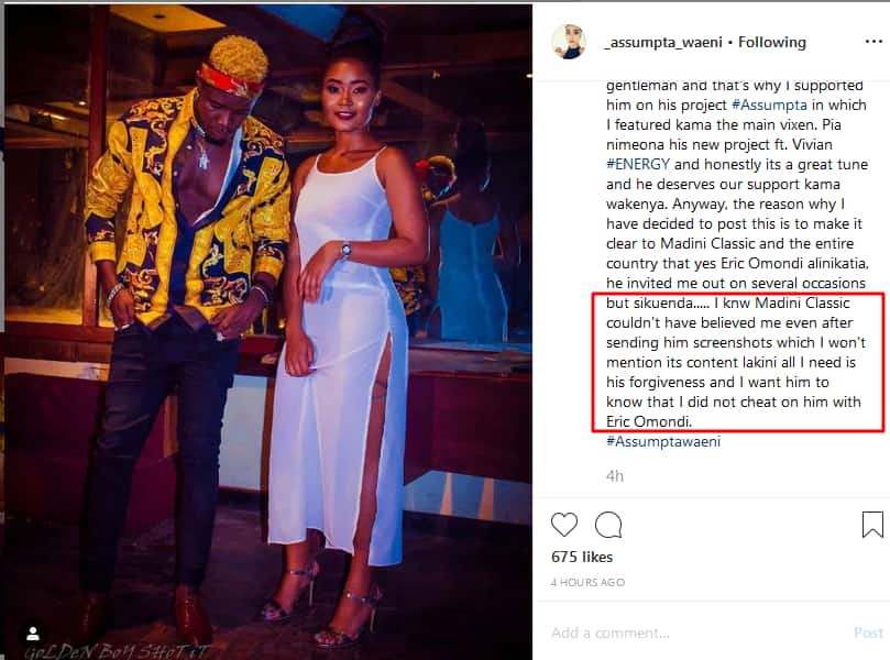 Hamissa Mobetto lookalike turns on Eric Omondi, accuses comedian of attempting to sleep with her in vain