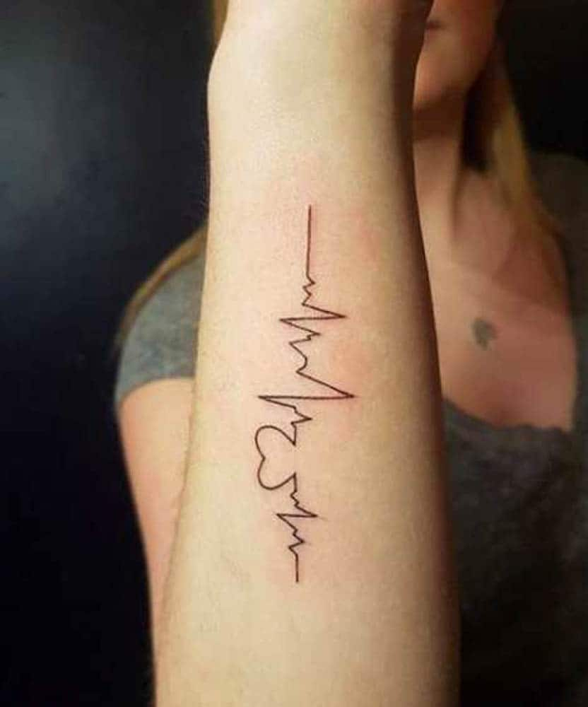 Heart Beat Tattoo - Etsy