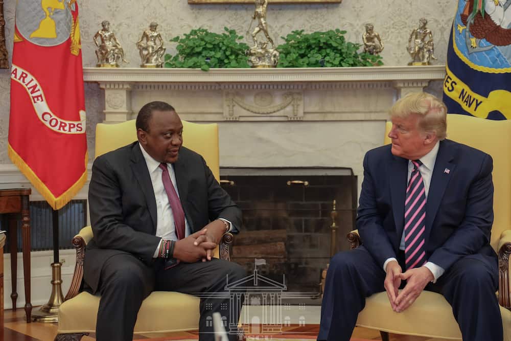 Uhuru akutana na rais wa Marekani Donald Trump