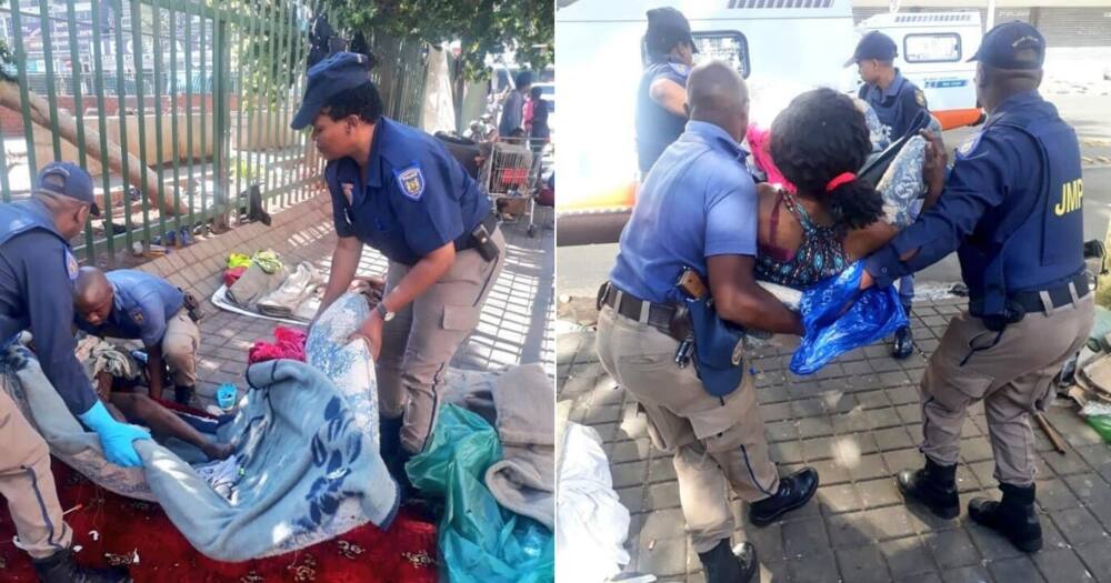 Cops help homeless lady give birth in the street on Christmas Day