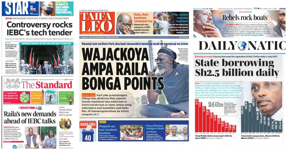 National dailies.