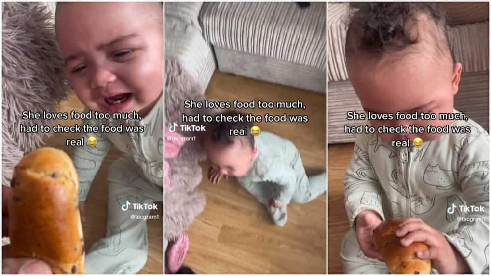 Father-daughter relationship/baby cries for food.