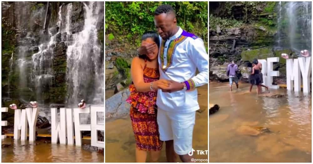 lovely proposal video, mariage proposal video, man proposes to lady in a river, river marriage proposal.