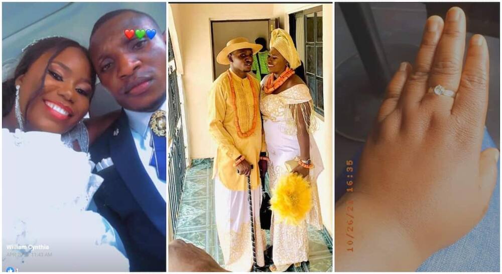 Nigerian lady accuses her fiance of secretly cheating on her, marrying another girl after 6 years of dating.