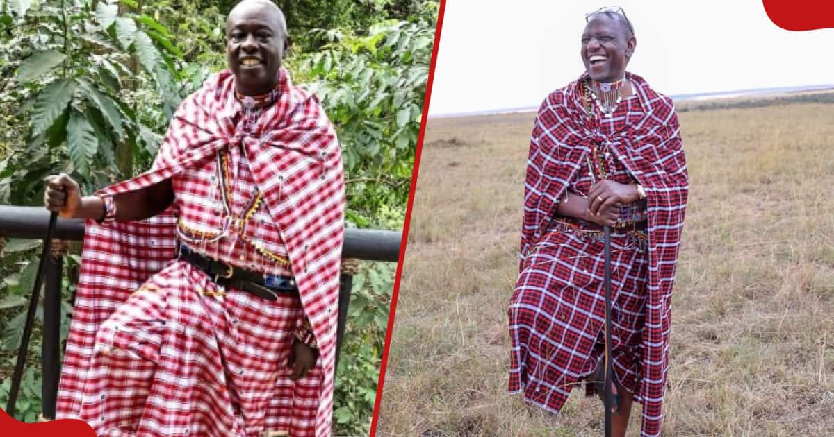 Ruto dons a shuka as he embraces Maasai culture