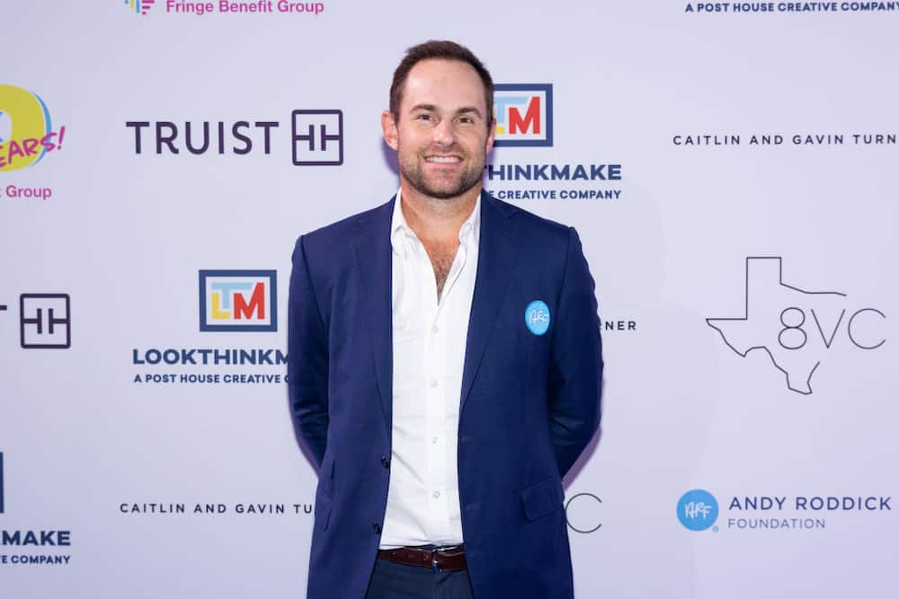 Andy Roddick poses for a photo at the Andy Roddick Foundation Gala at ACL Live on November 15, 2023