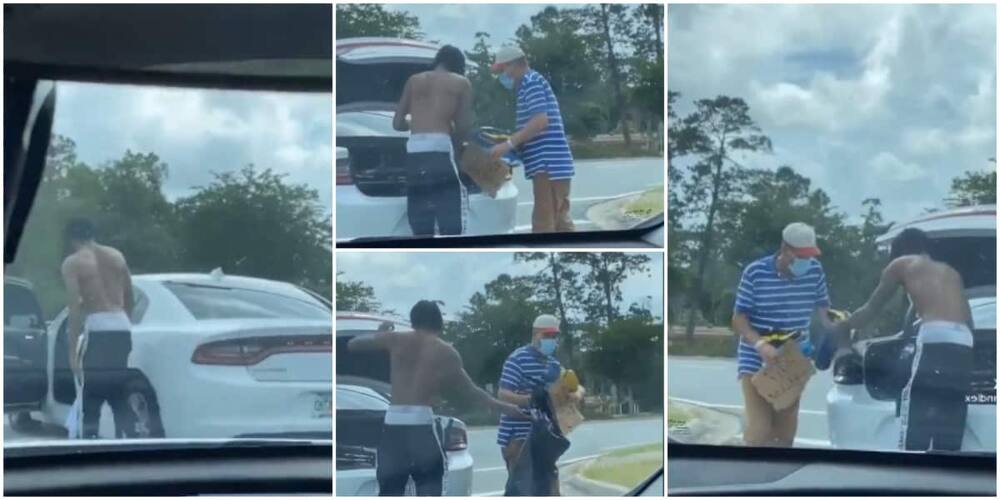 Social media celebrates kind student who was captured giving away his belongings to a homeless man