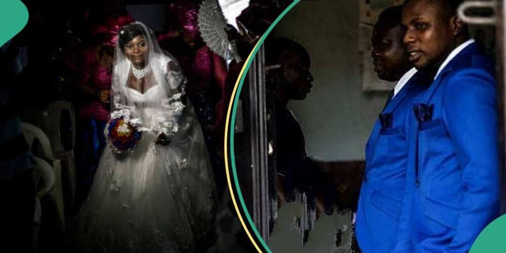 Drama as bride sees deadbeat dad at her wedding