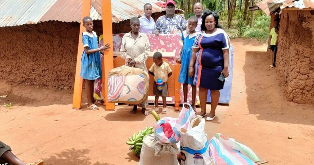 Homa Bay: Well-wishers Come to Rescue of Schoolgirl Captured Sleeping on Floor with Grandma