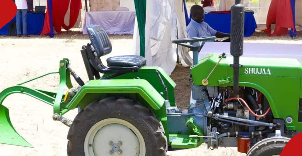 Shujaa tractor on display.