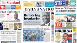 Kenyan Newspapers Review: Ruto to Sack 6 CSs in Looming Cabinet Reshuffle over Non-Performance