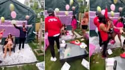 Man throws baby shower for wife only for baby mama to crash it