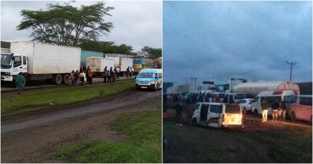 Gilgil: Heavy traffic snarl up forces motorists to spend night in cold