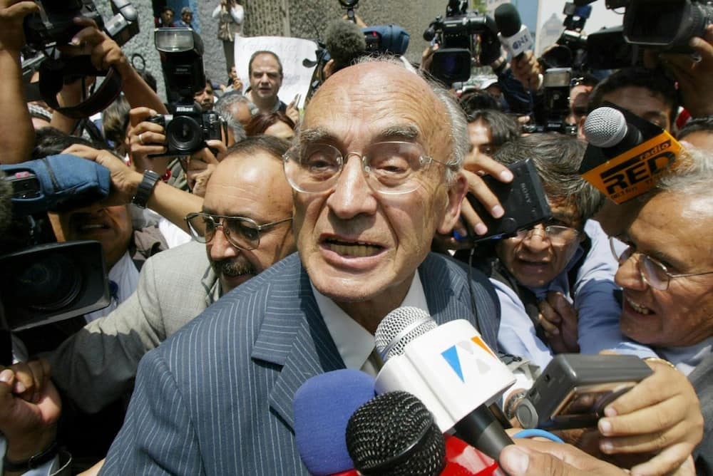 The late Mexican president Luis Echeverria Alvarez, seen here in 2002, was accused of brutal repression of political opponents