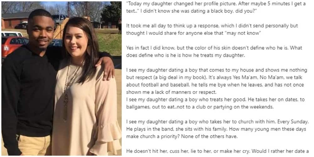 Reactions as Oyinbo woman speaks on daughter dating a black boy in lengthy post