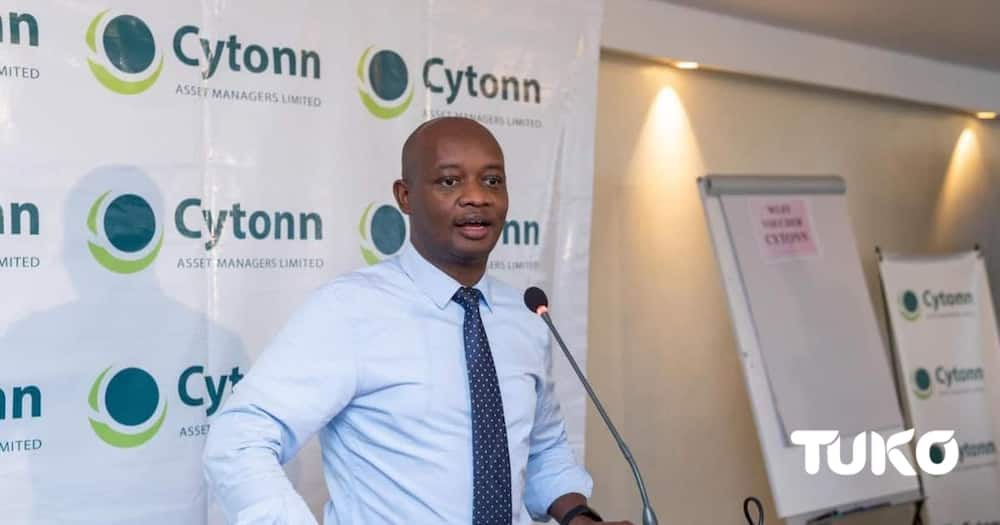 Cytonn CEO Edwin Dande speaking at a past event.