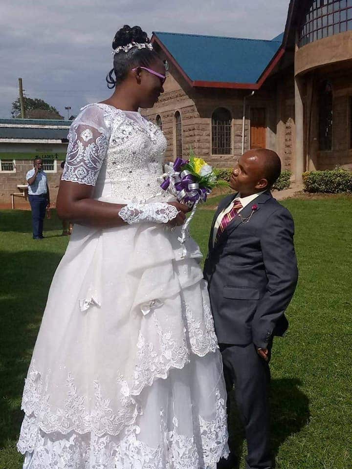 Beautiful bride who married shorter man proudly says she loves him the way he is