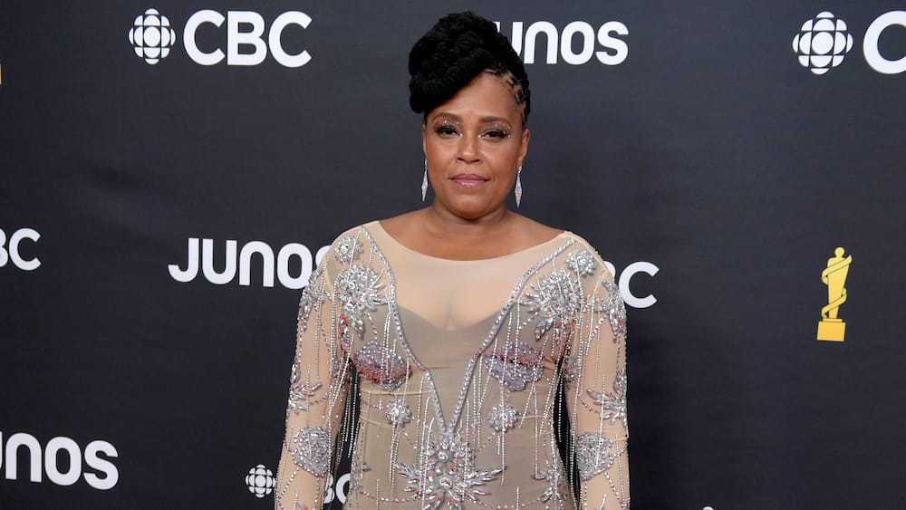 Michie Mee attends the JUNO Awards at Rogers Place in Edmonton