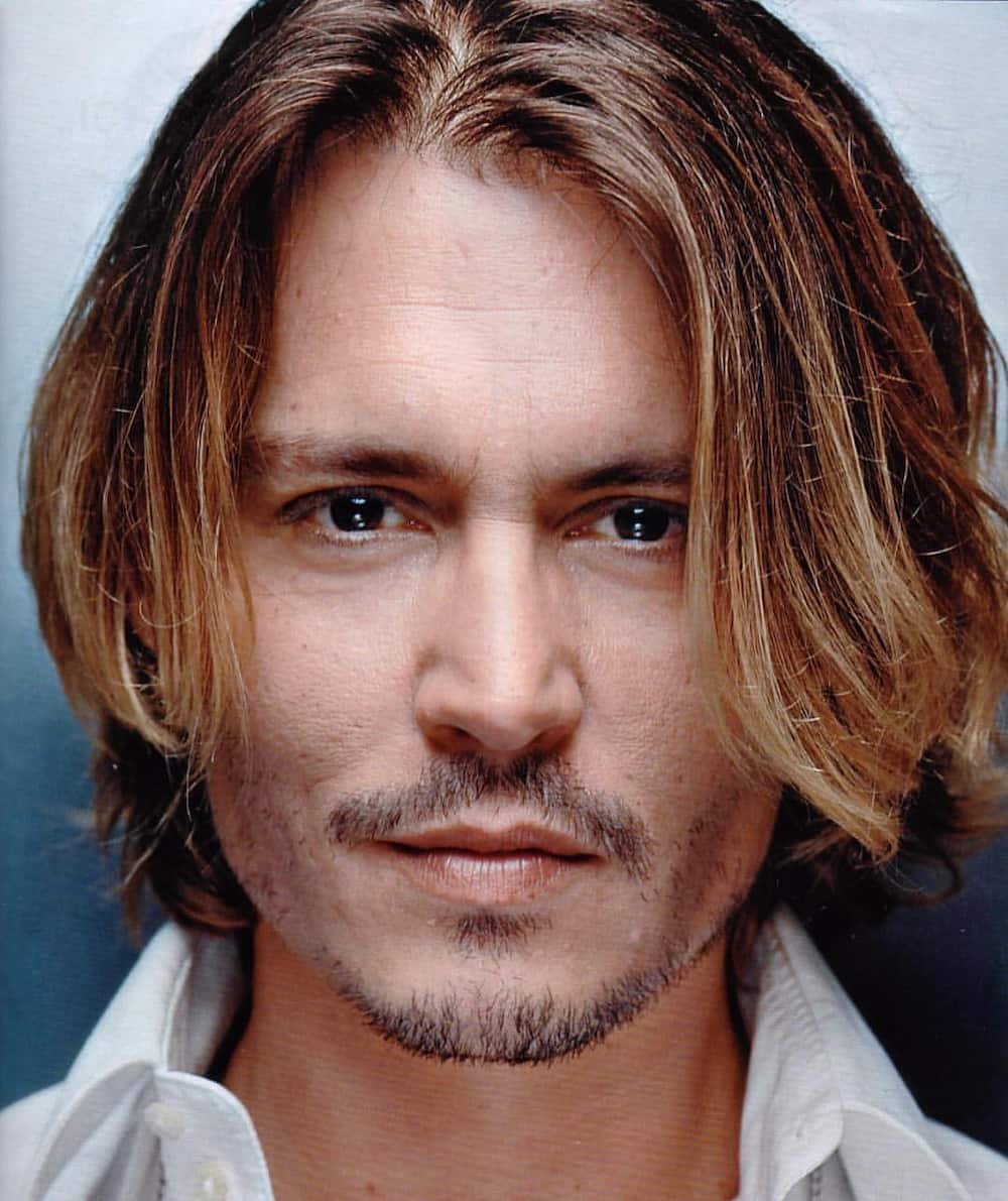 johnny depp blonde hair