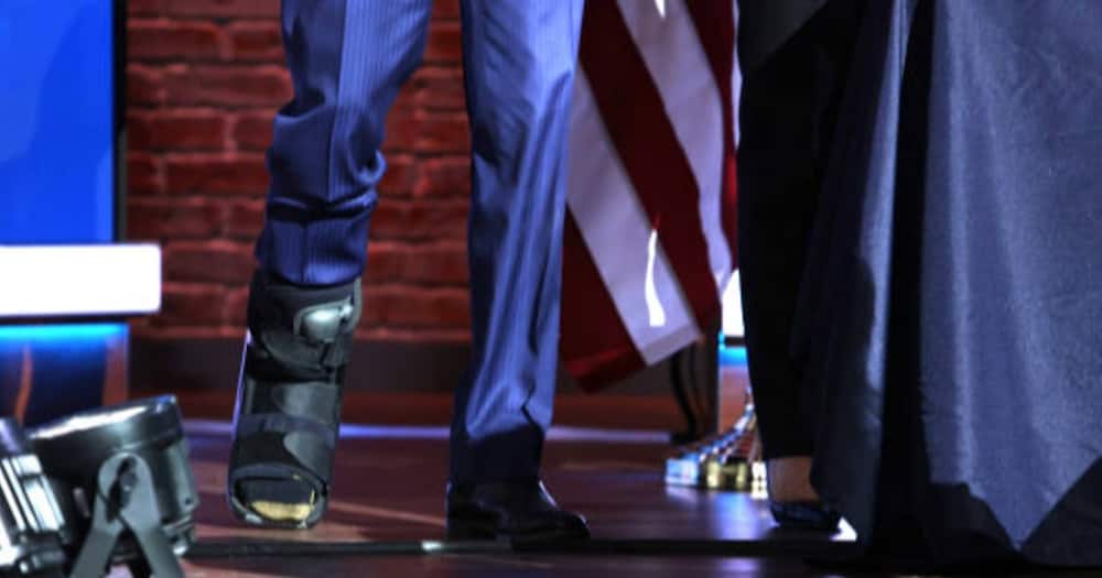 US president-elect Joe Biden now using walking boot after fracturing foot
