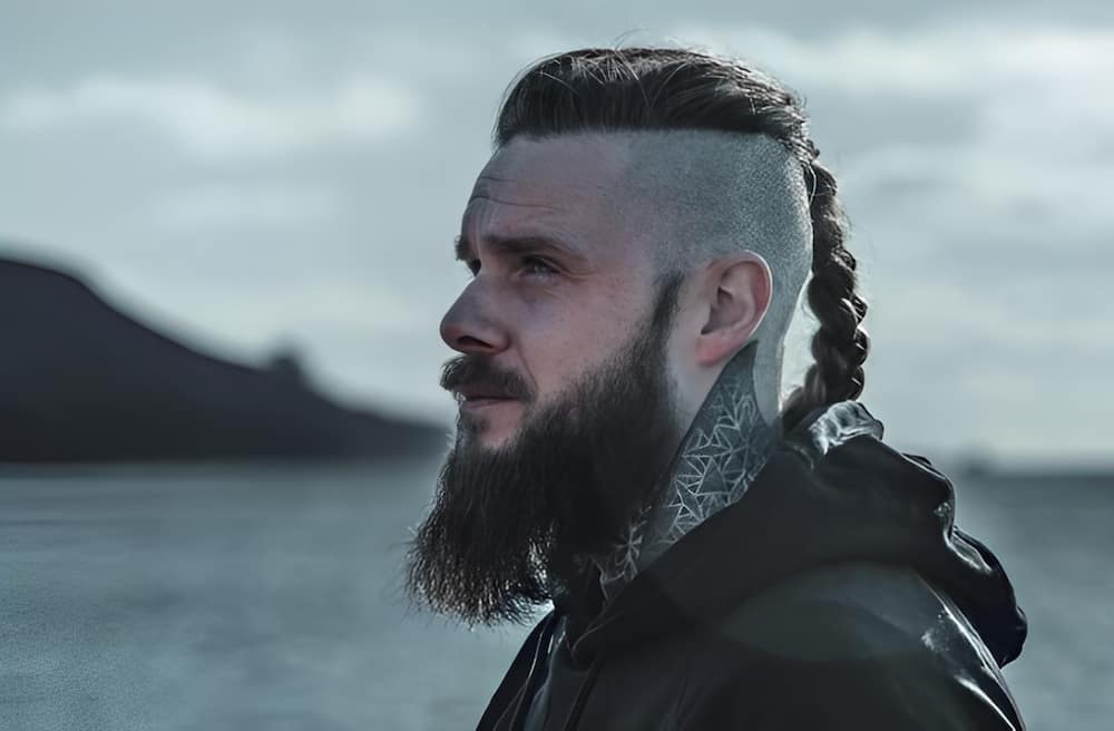 Long Viking hairstyle