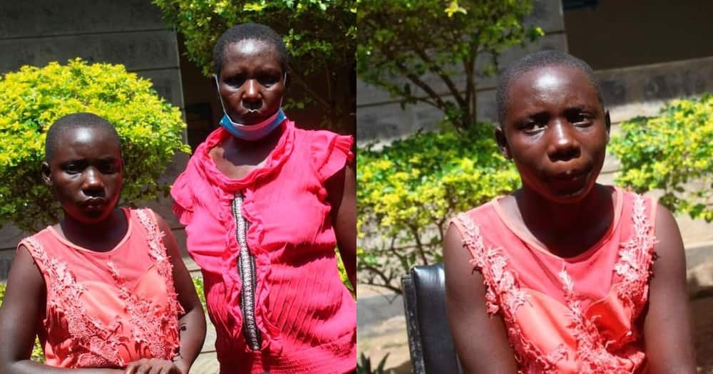 Virginia Aoko and her mother Judith Anyango Akala. Photo: Nation.