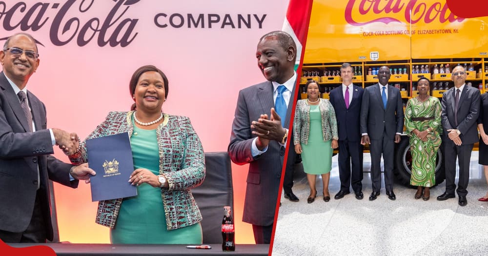 William Ruto and his entourage toured Coca Cola HQ in Atlanta.