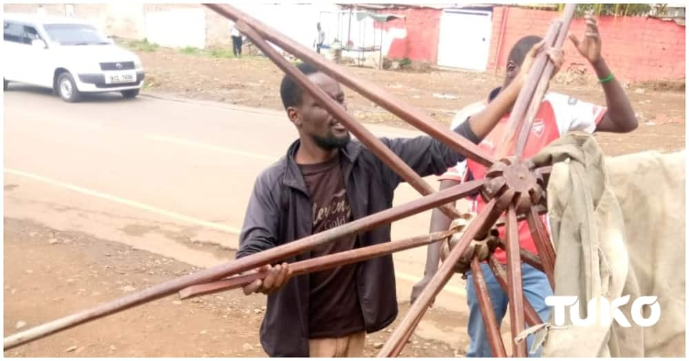 Shedrack Okindo picked as a street vendor as his running mate.