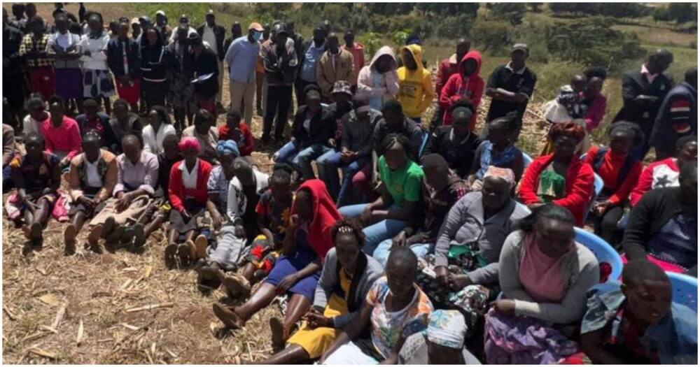 Edwin Chiloba's funeral was attended by friends and family. Photo: BBC Africa.