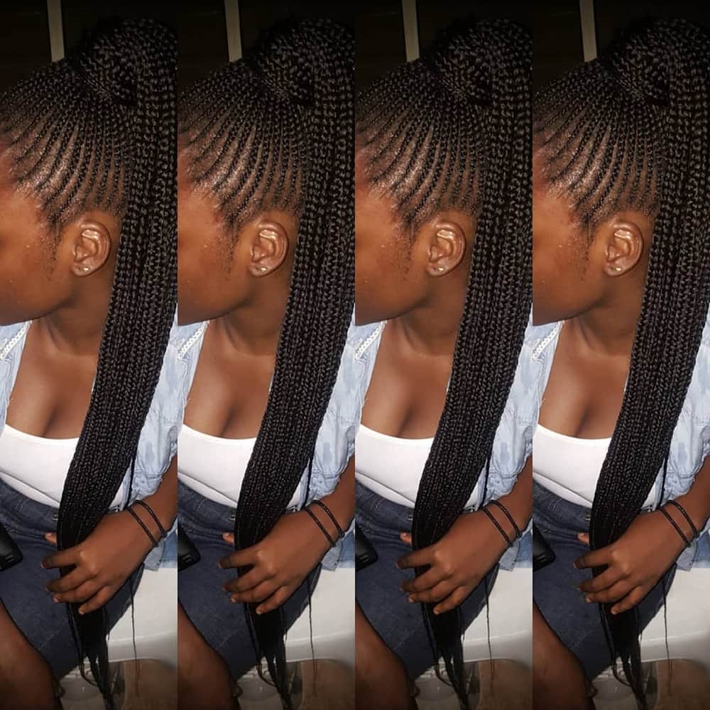 25 latest Ghana weaving shuku hairstyles in 2021 (photos and video) -  