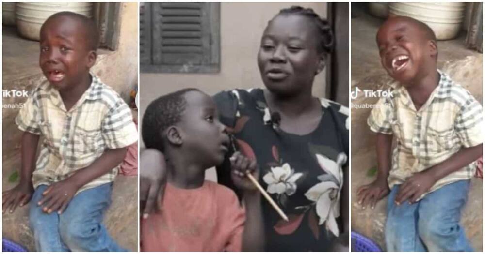 Viral meme of little crying boy Albert Ofosu Nketia